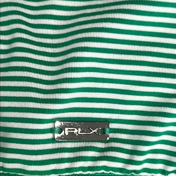 Ralph Lauren RLX Golf Polo Green White Stripes sz XXL - Picture 5 of 8